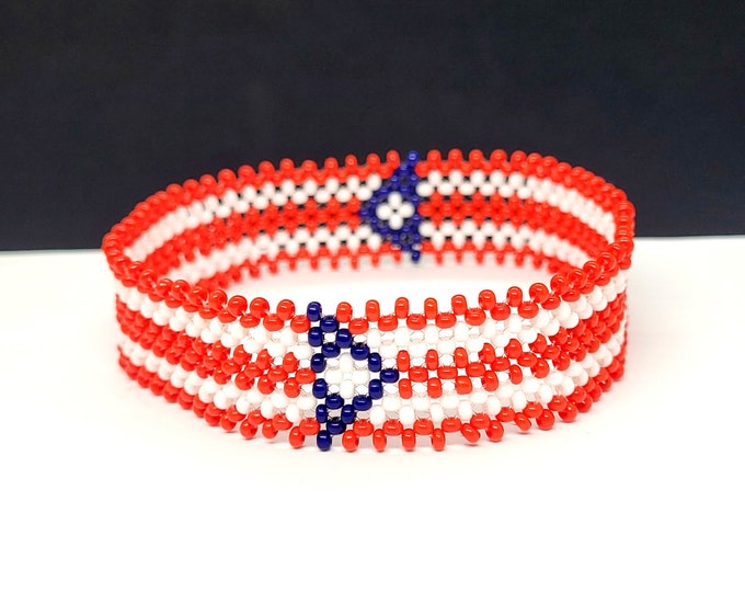 Puerto Rico flag bracelet