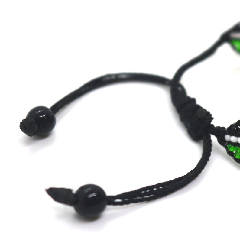 Bracciale regolabile con perline con bandiera del Regno Unito, braccialetto del Regno Unito, braccialetto con bandiera Union Jack immagine 2