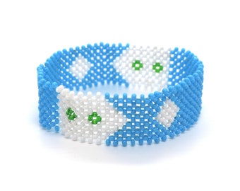 Galmudug flag beaded bracelet, Galmudug region bracelet
