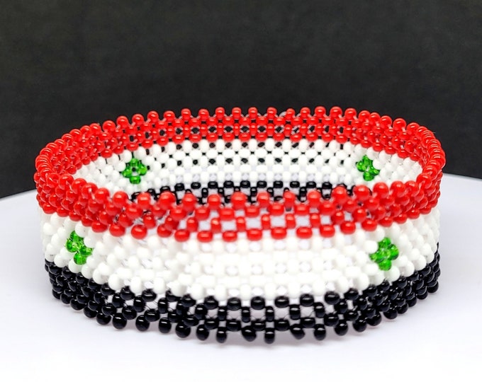 Syria flag bracelet