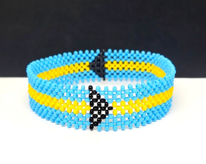 Bahamas flag bracelet