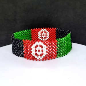 Afghanistan flag bracelet