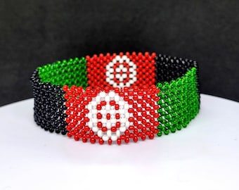 Afghanistan flag bracelet
