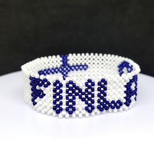 Finland flag bracelet