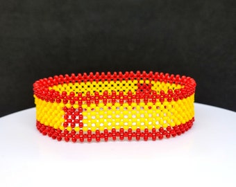 Spain flag bracelet