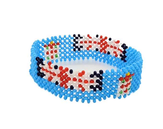 Fiji flag bracelet