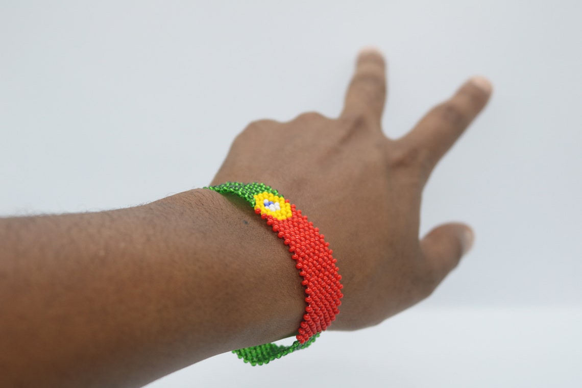 Portugal flag bracelet Portugal wrist bracelet Portugal Etsy