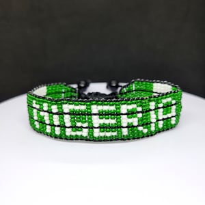 Nigeria flag adjustable bracelet