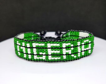 Nigeria flag adjustable bracelet