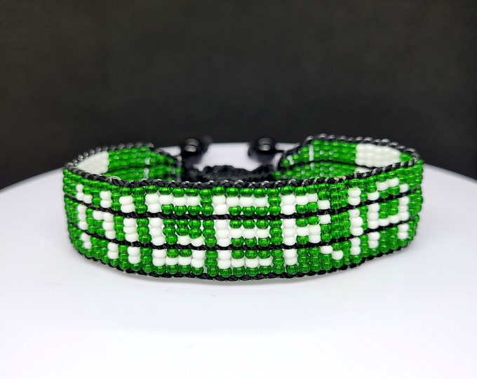 Nigeria flag adjustable bracelet