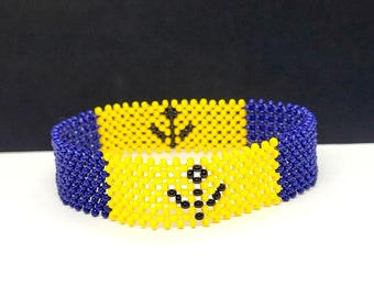 Barbados flag bracelet