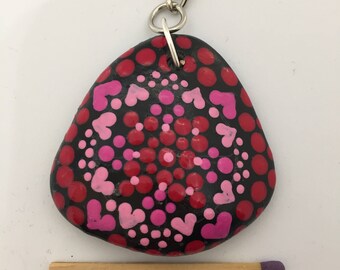 Mandalastein Key Ring Hearts-Love