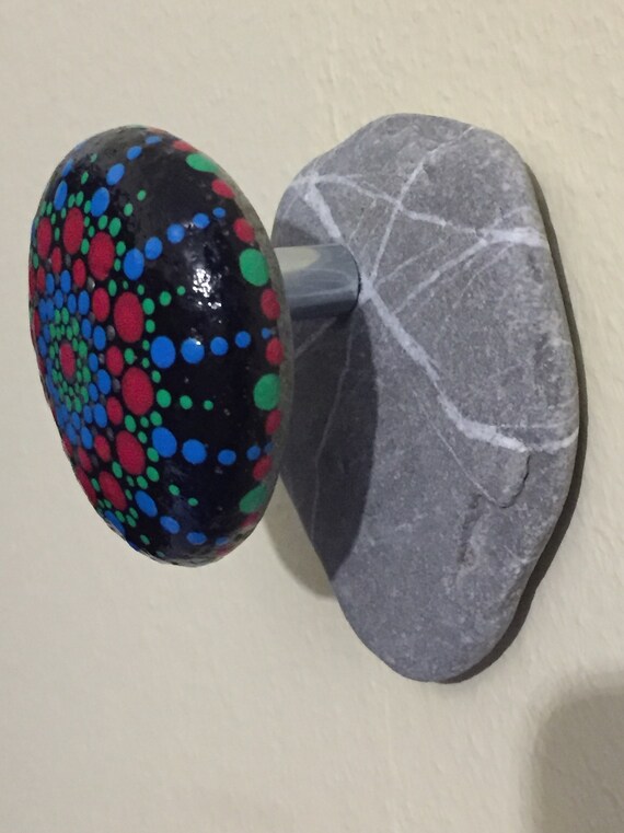 Mandala stone wall hooks wardrobe hooks UNIQUE Hooks & Fixtures Home