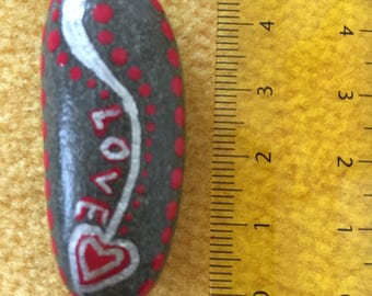 Natural Stone Mandalastein Jewelry pendant "Love"