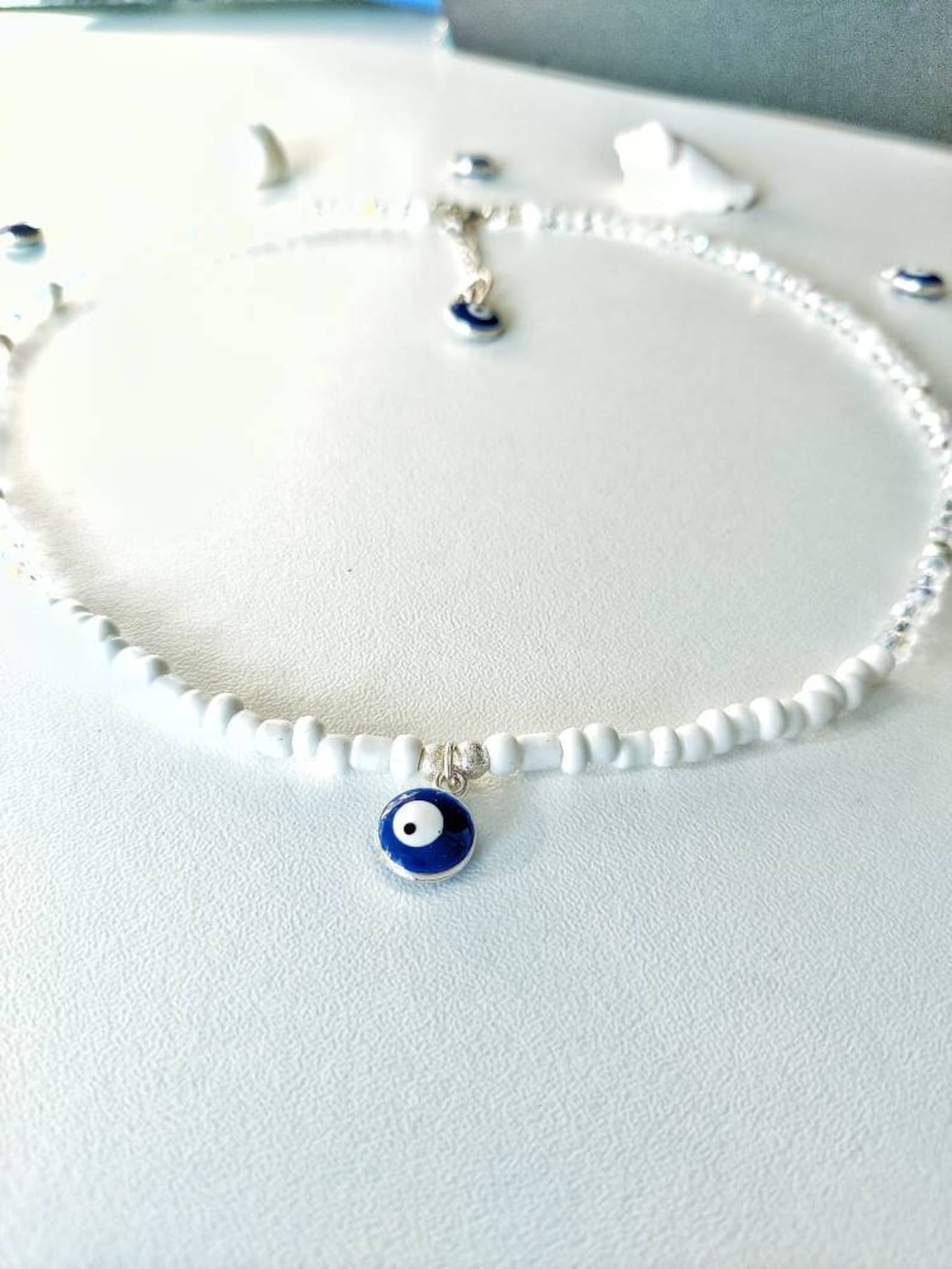 COLLANA OCCHIO HORUS Ra Simbolo Orientale Egizio Egitto Amanti Piramidi - Foto 9