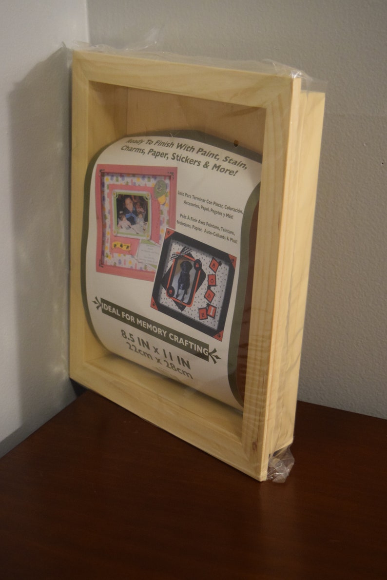 DIY 4 Unfinished Wood Shadow Boxes Frame Sign Blank Substrate Etsy