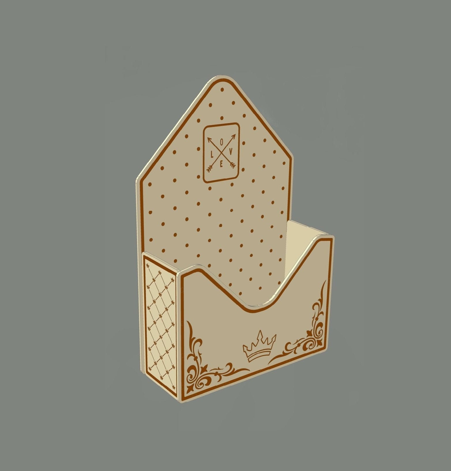 Download Flower Box Envelope Type1. Laser cut vector plan. Instant ...