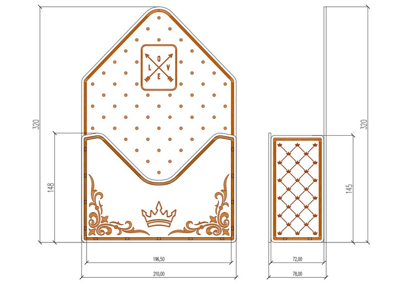 Download Flower Box Envelope Type1. Laser cut vector plan. Instant ...