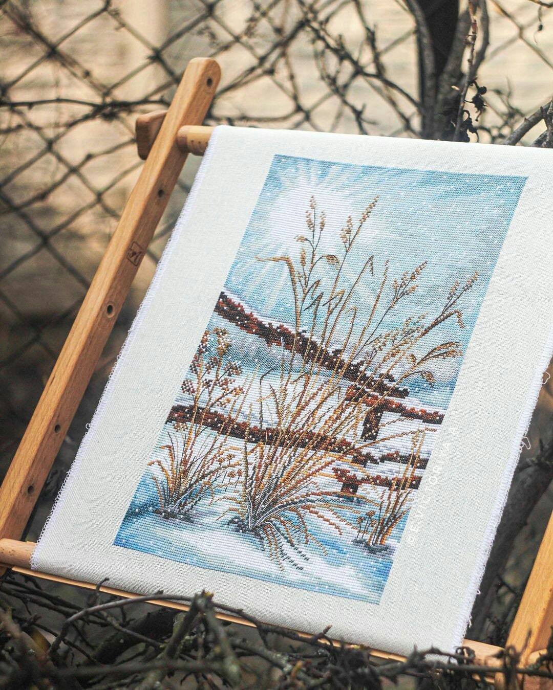 Cross Stitch Pattern winter Dawn DMC Cross Stitch - Etsy UK