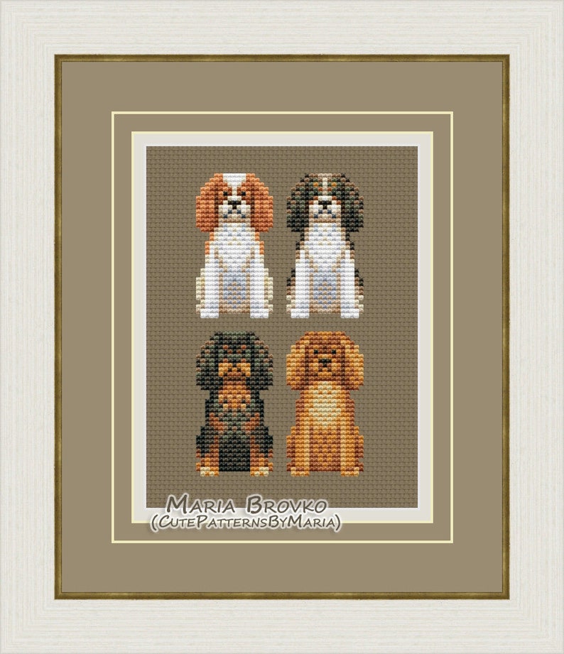 Cross Stitch Pattern cavalier King Charles Spaniel Etsy