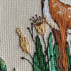 Cross Stitch Pattern Spring Deer DMC Chart Printable PDF Instant ...