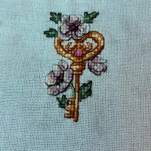 Cross Stitch Pattern Miniature Key DMC Chart Embroidery Printable PDF ...