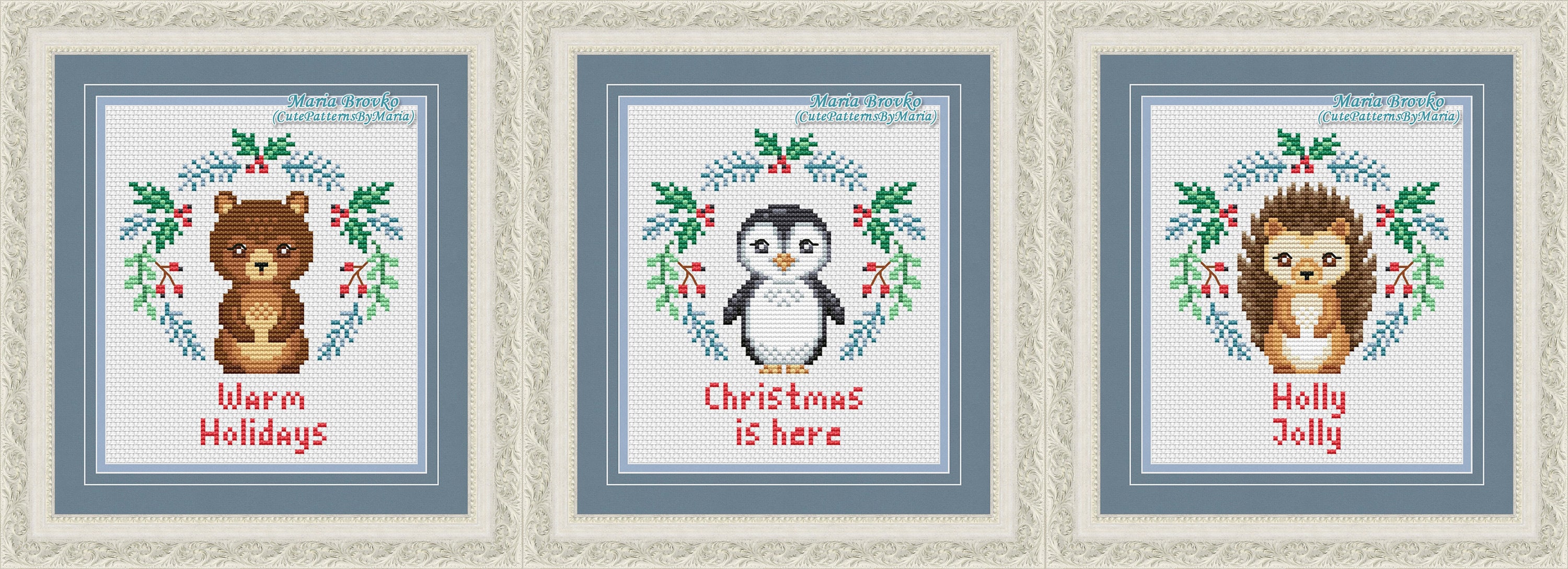 Cross Stitch PDF Patterns - 45% Cheaper as a Set - 12 Christmas ...