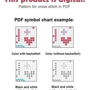 Cross Stitch Pattern Easter Eggs With Flowers DMC Embroidery Chart ...