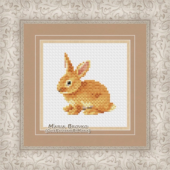 Cross Stitch Pattern Thrianta Rabbit DMC Chart Printable PDF | Etsy