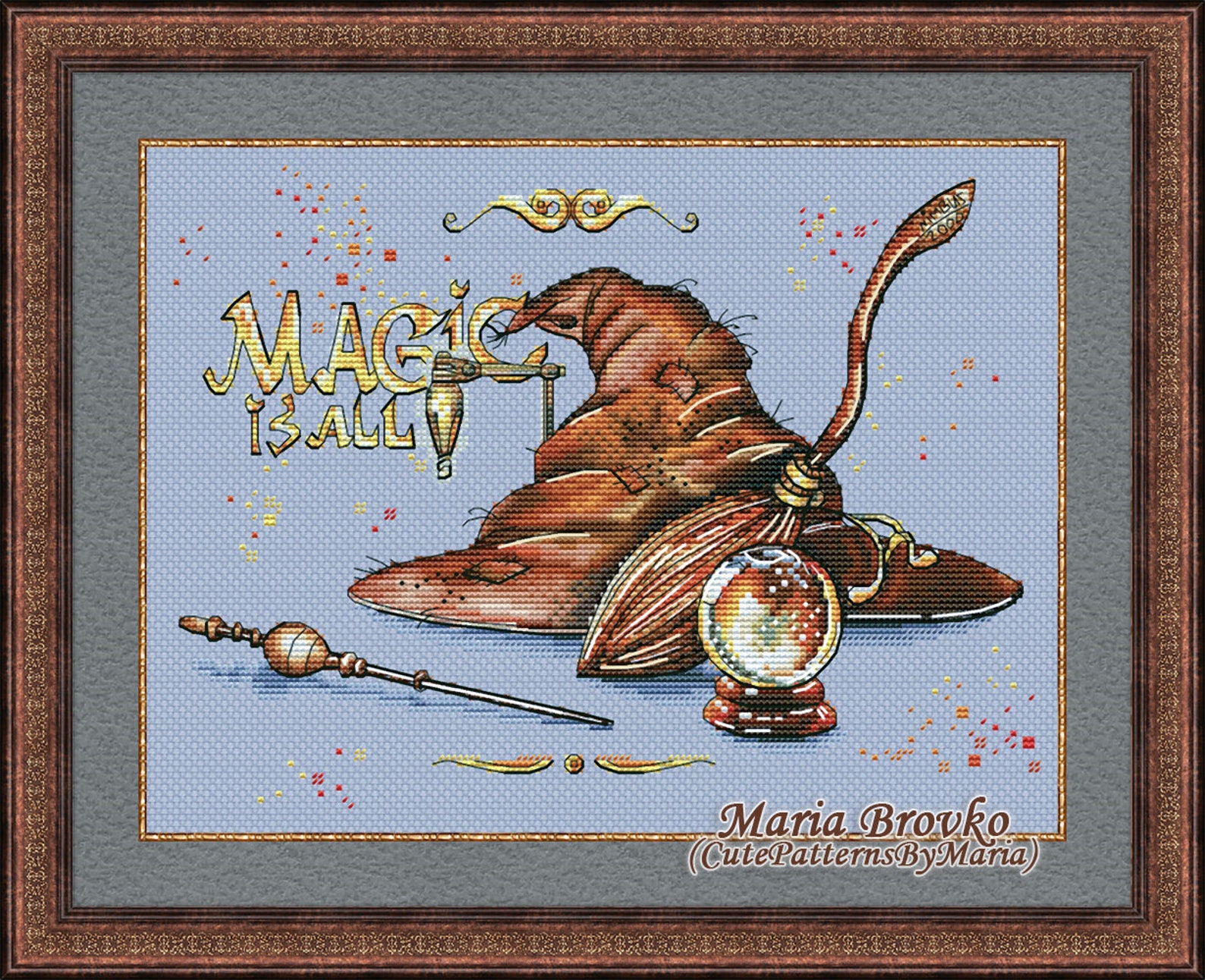 Cross Stitch Pattern Magic is All DMC Chart Embroidery Printable PDF ...