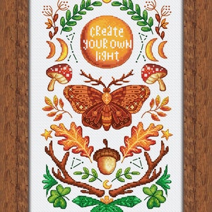 Cross Stitch Pattern Shades of Autumn Magic DMC Chart Printable PDF ...