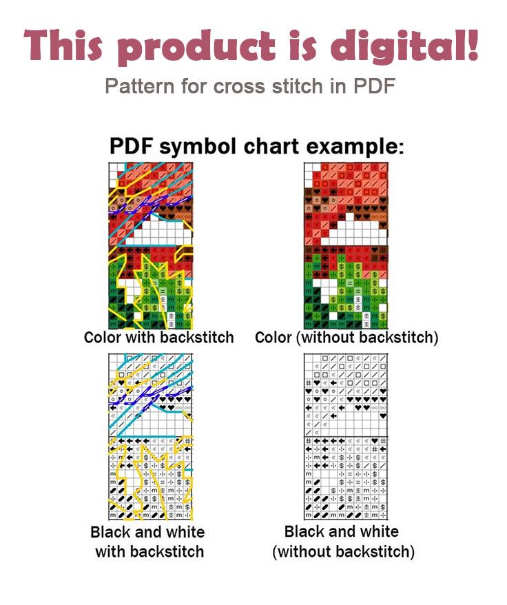 Cross Stitch Christmas Decor Snowman DMC Chart Printable PDF Instant ...