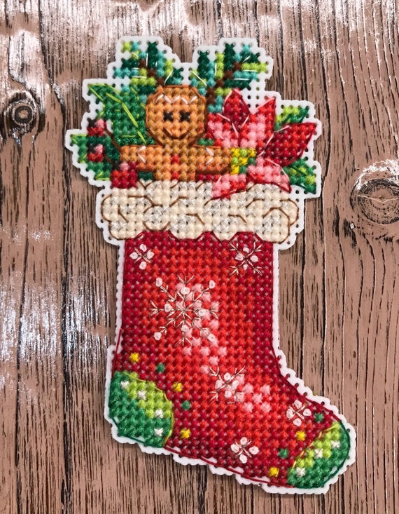 Cross Stitch Mini Christmas Stocking Ornaments - Pattern - Electronic Download