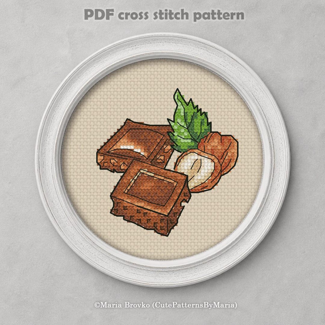 Cross Stitch Pattern "chocolate" DMC Chart Embroidery Printable PDF ...