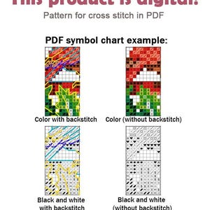 Cross Stitch Pattern Autumn Lantern DMC Embroidery Chart Printable PDF ...