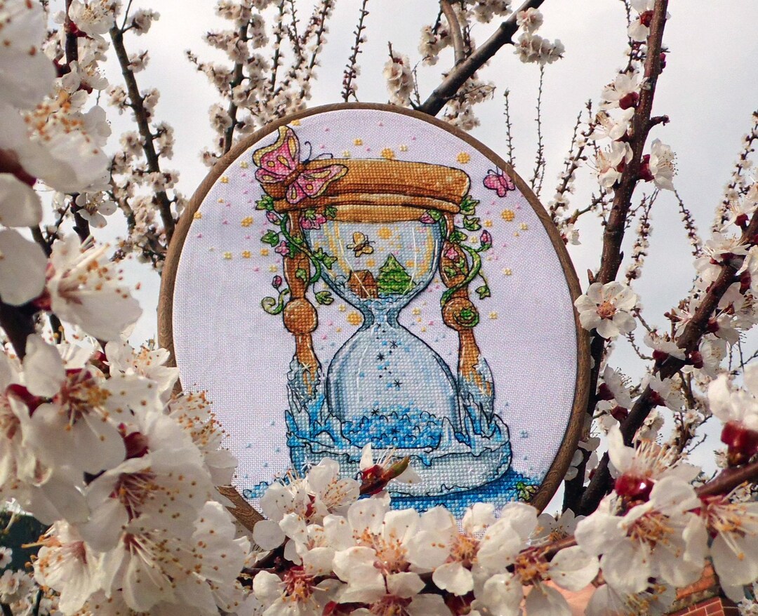 Cross Stitch Pattern Time of Spring DMC Chart Embroidery Printable PDF ...