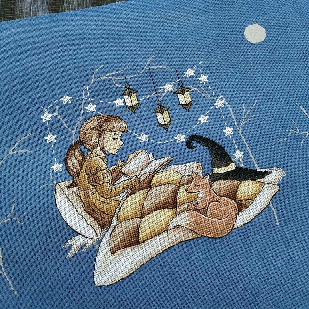 Cross Stitch Pattern Fairy Tale for the Night DMC Chart Printable PDF ...