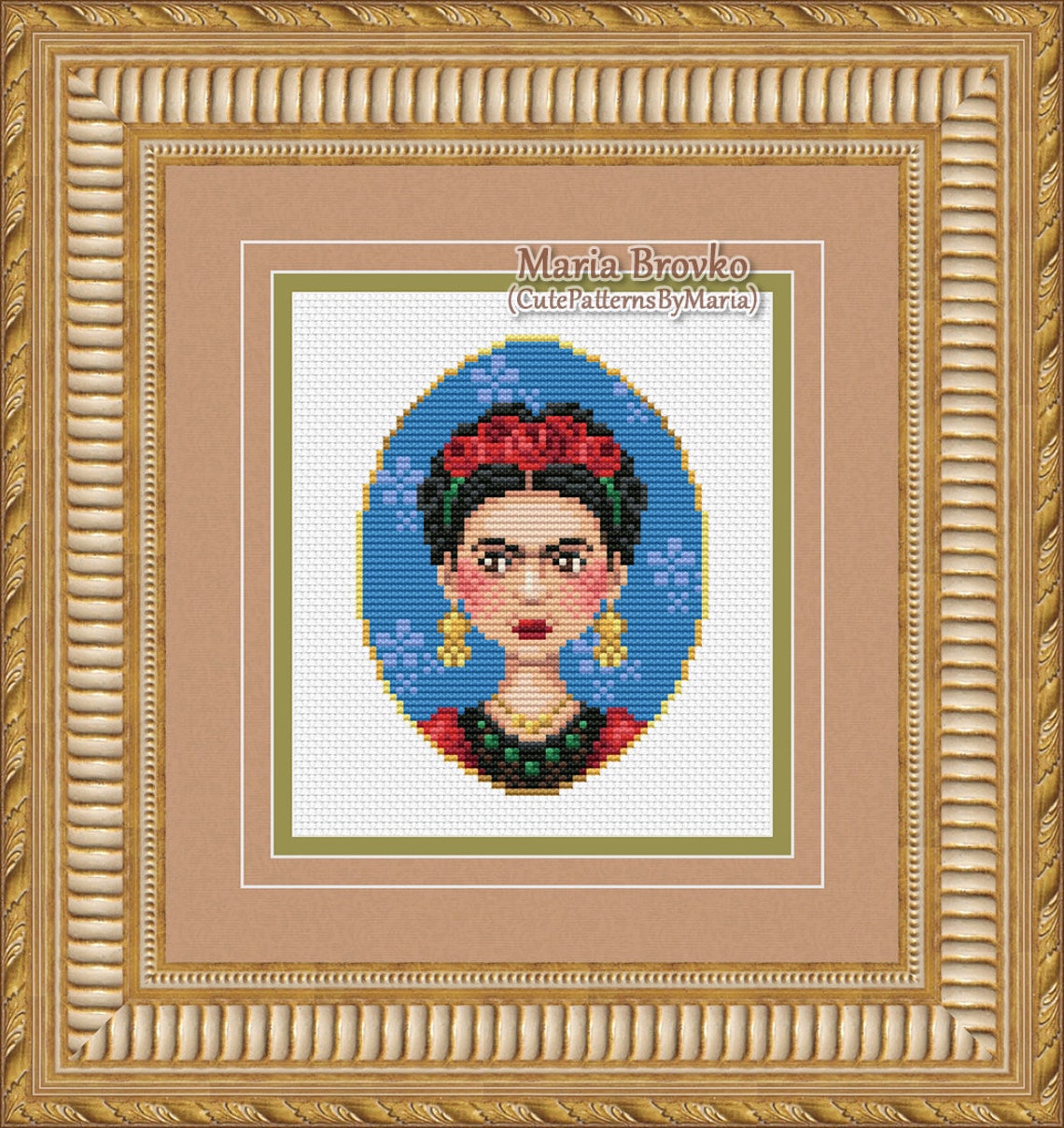 Frida Cross Stitch Pattern DMC Chart Needlepoint Embroidery - Etsy