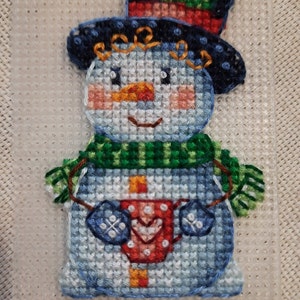 Cross Stitch Christmas Decor Snowman DMC Chart Printable PDF Instant ...