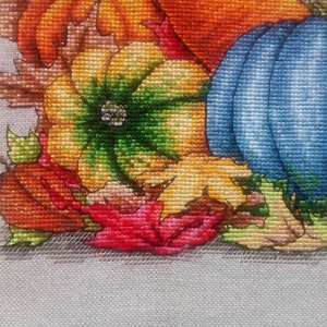 Cross Stitch Pattern Pumpkin Autumn DMC Halloween Chart Embroidery ...