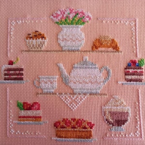 Cross Stitch Pattern Charming Desserts DMC Chart Embroidery Printable ...