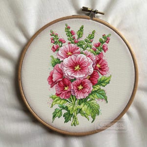 ユリの刺繍パターン：簡単な花柄デザイン（PDFパターン） - Etsy 日本