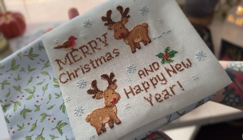 Cross Stitch Pattern Winter Holidays Sampler DMC Chart Embroidery ...