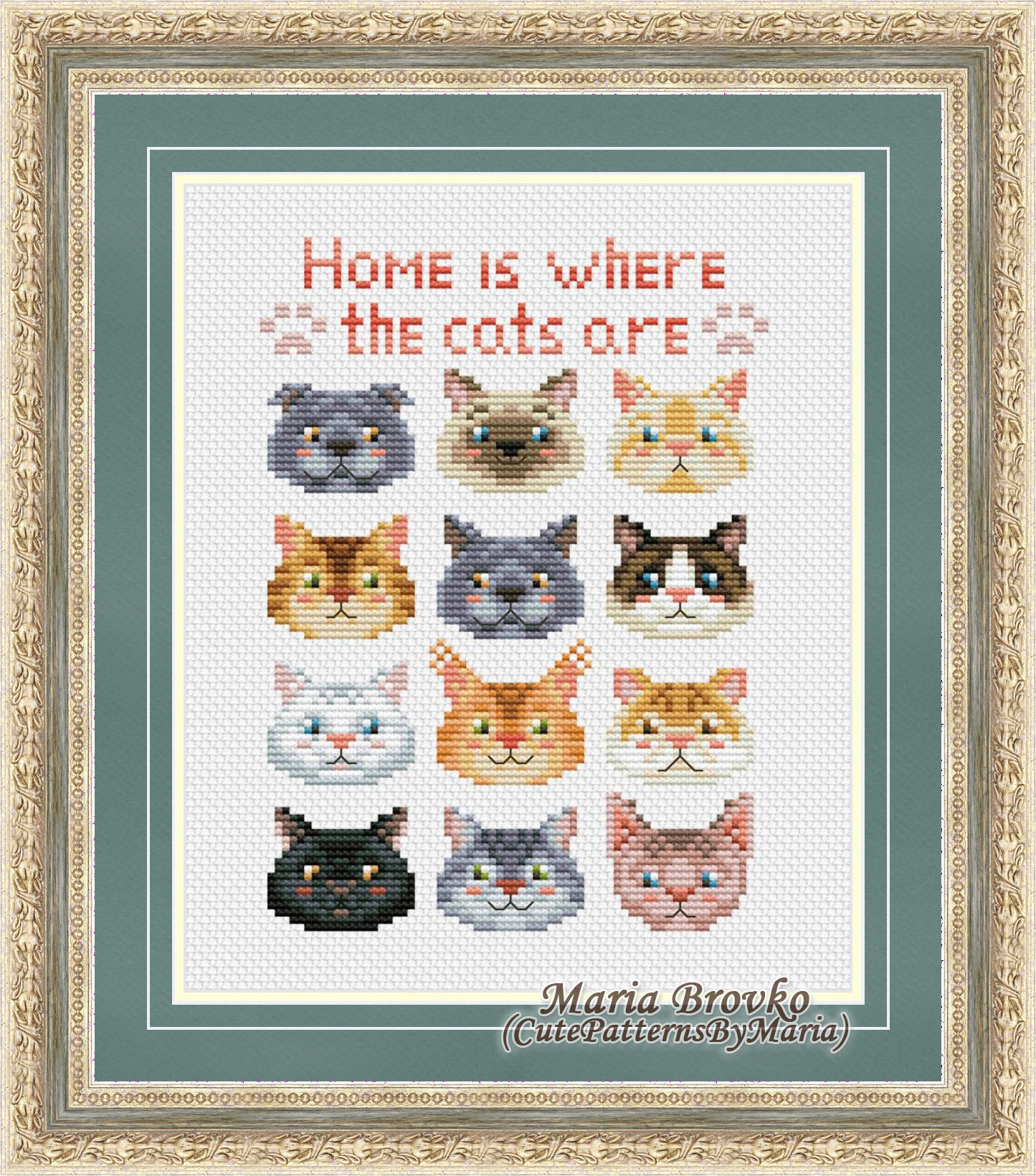 Cross Stitch Pattern Cat Breeds Sampler DMC Chart Printable PDF Instant Download - Etsy cross-stitch-pattern-cat-breeds-sampler-dmc-chart-printable-pdf-instant-download-etsy