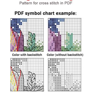 Cross Stitch Pattern "autumn Fun" DMC Embroidery Chart Printable PDF ...
