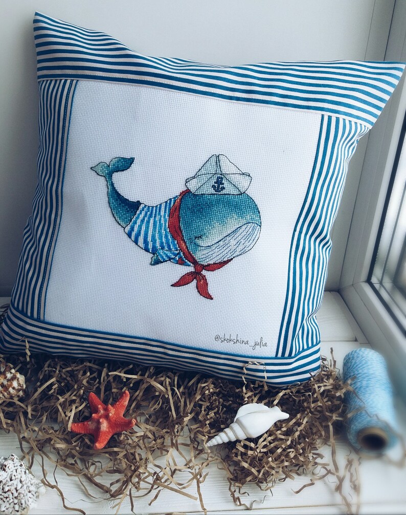 Cross Stitch Pattern Whaleseaman DMC Cross Stitch Etsy