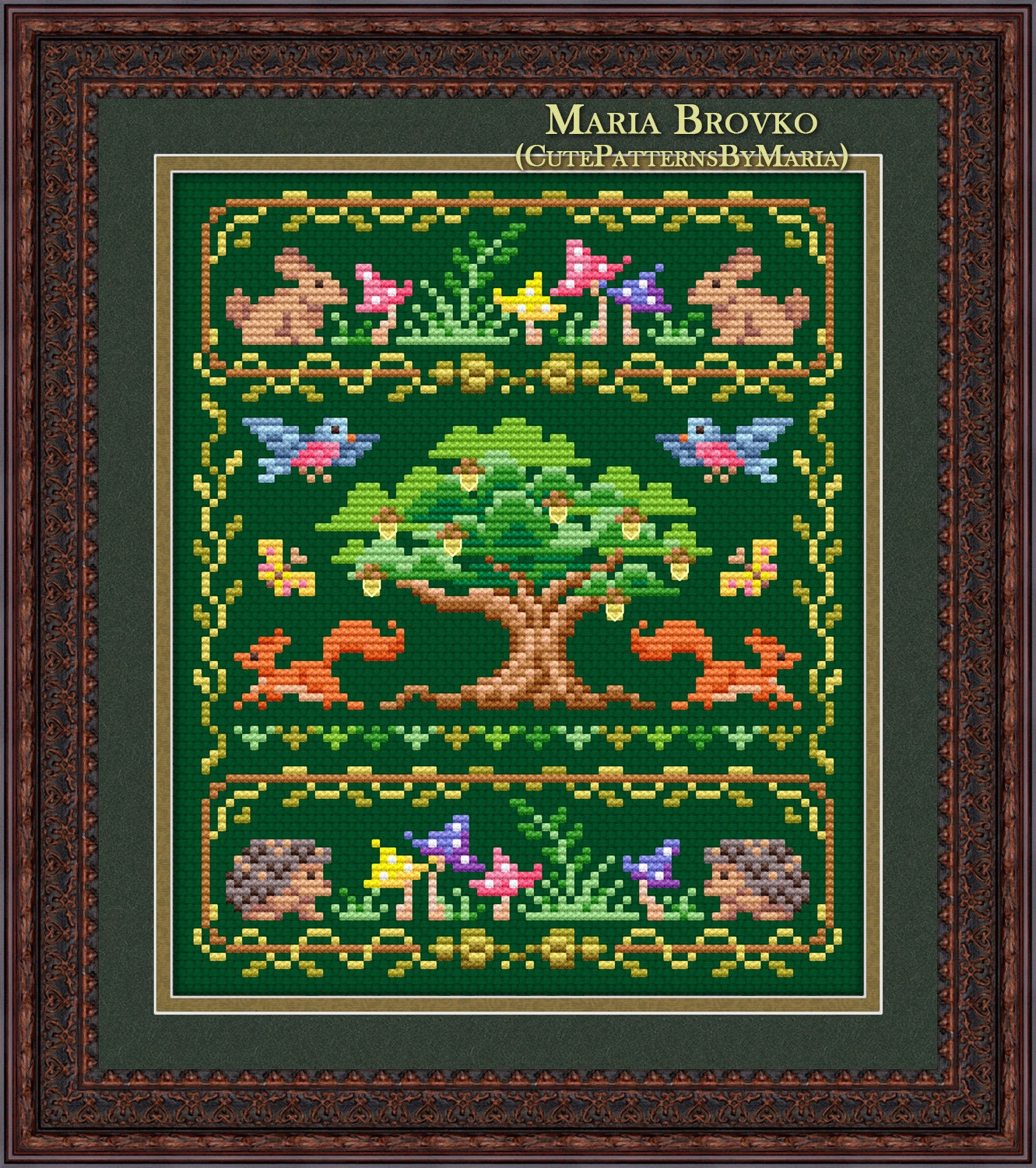 Cross Stitch Pattern Fairytale Forest Sampler DMC Chart Printable PDF ...