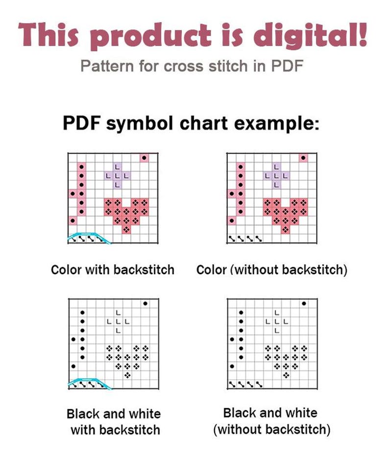 Cross Stitch Pattern Easter Sampler DMC Chart Embroidery Printable PDF ...