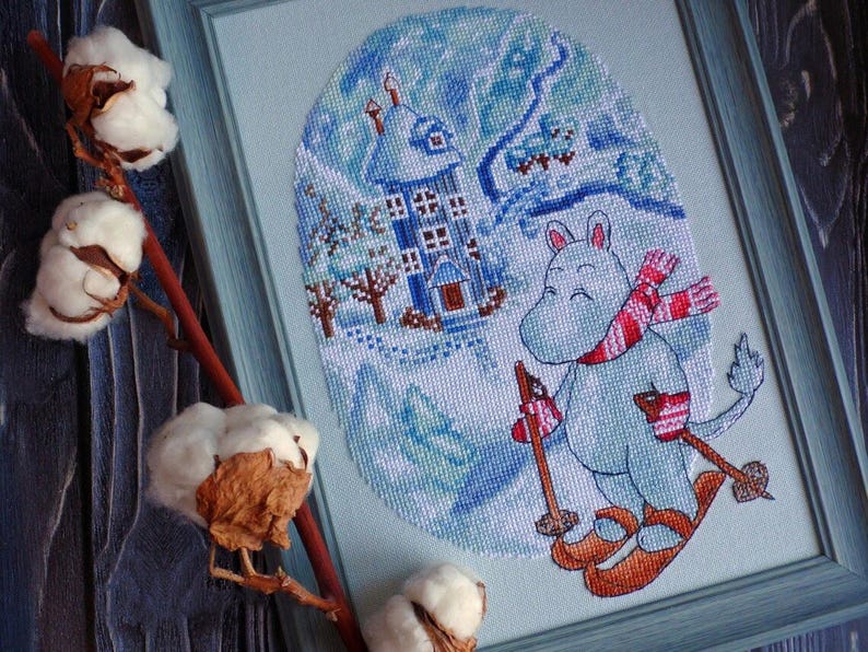 Cross Stitch Pattern Magic Winter DMC Chart Embroidery Printable PDF ...