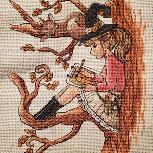 Cross Stitch Pattern Autumn Sketching DMC Chart Printable PDF Instant ...